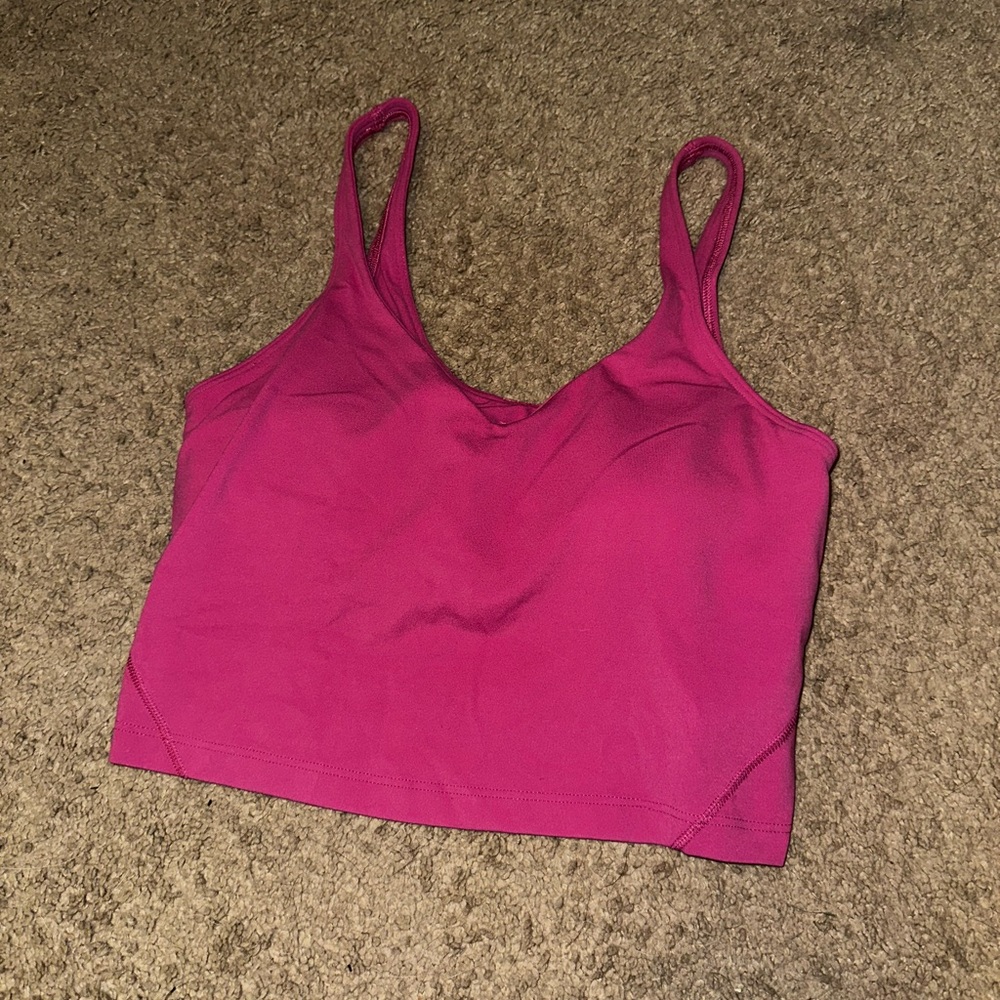 lululemon pink align tank, size 8